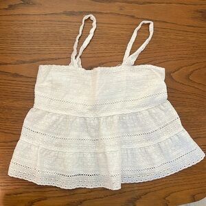 Aeropostale White lace shirt